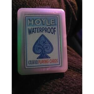 Hoyle Waterproof Playing Cards, Clear, 1 Deck